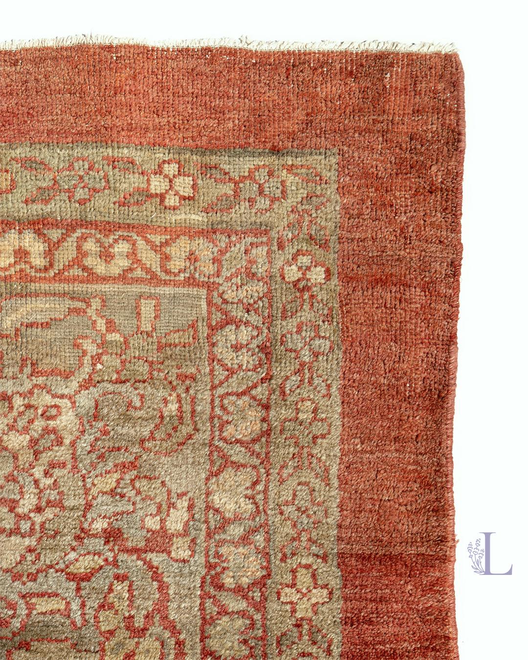 Antike CIRCA 1880 Übergröße persischen Terrakotta Sultanabad Rugs, 17'6 x 23'9 im Angebot 2