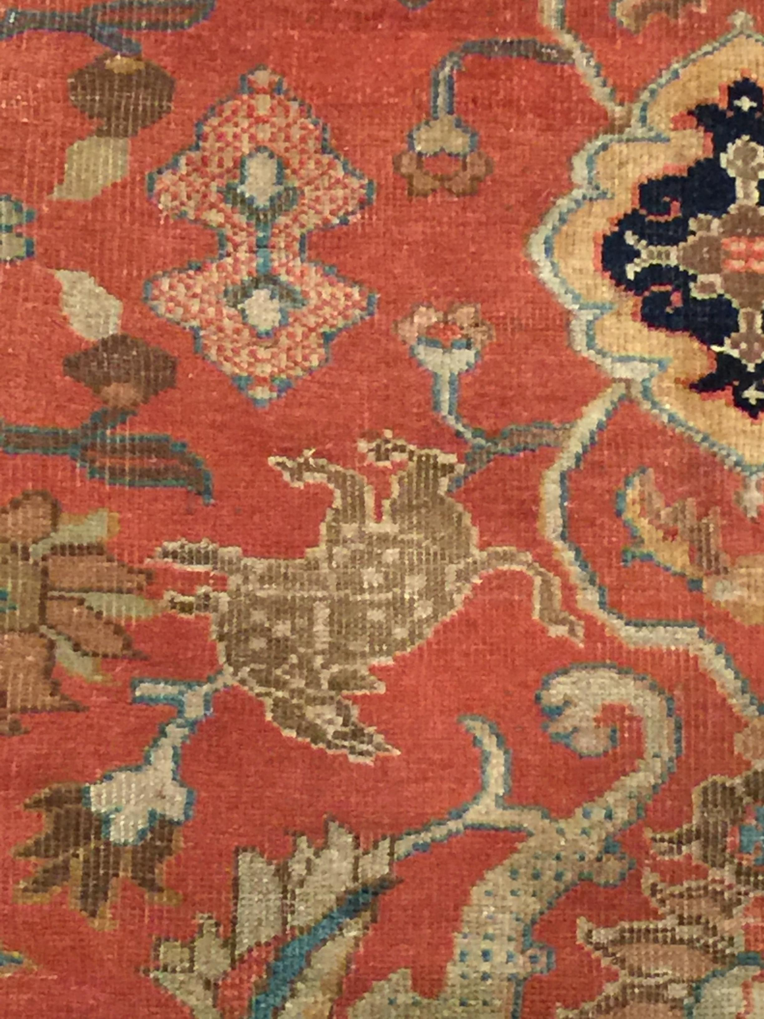 Laine Antique Circa 1880 Persian Rust Ziegler Sultanabad Rug, 8'5 x 11'10 en vente