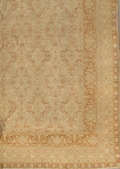 Antike CIRCA 1880 Tan indischen Agra Esszimmer Wolle Hand geknüpft Teppich 11'8 x 15'