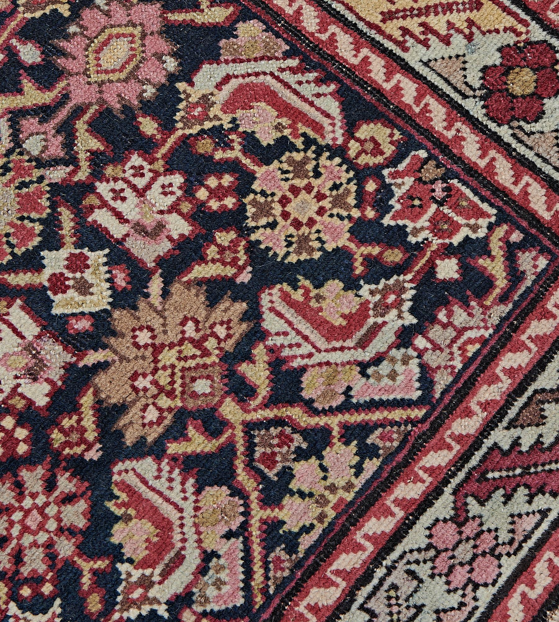 Antique Circa-1890 Herati-pattern Karabagh Runner In Good Condition For Sale In West Hollywood, CA