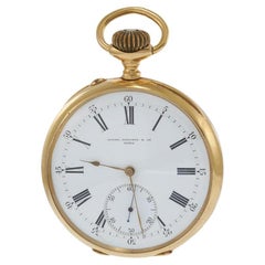 Antique Circa 1890 Patek Philippe 18KT Yellow Gold Jumbo Pocket Watch
