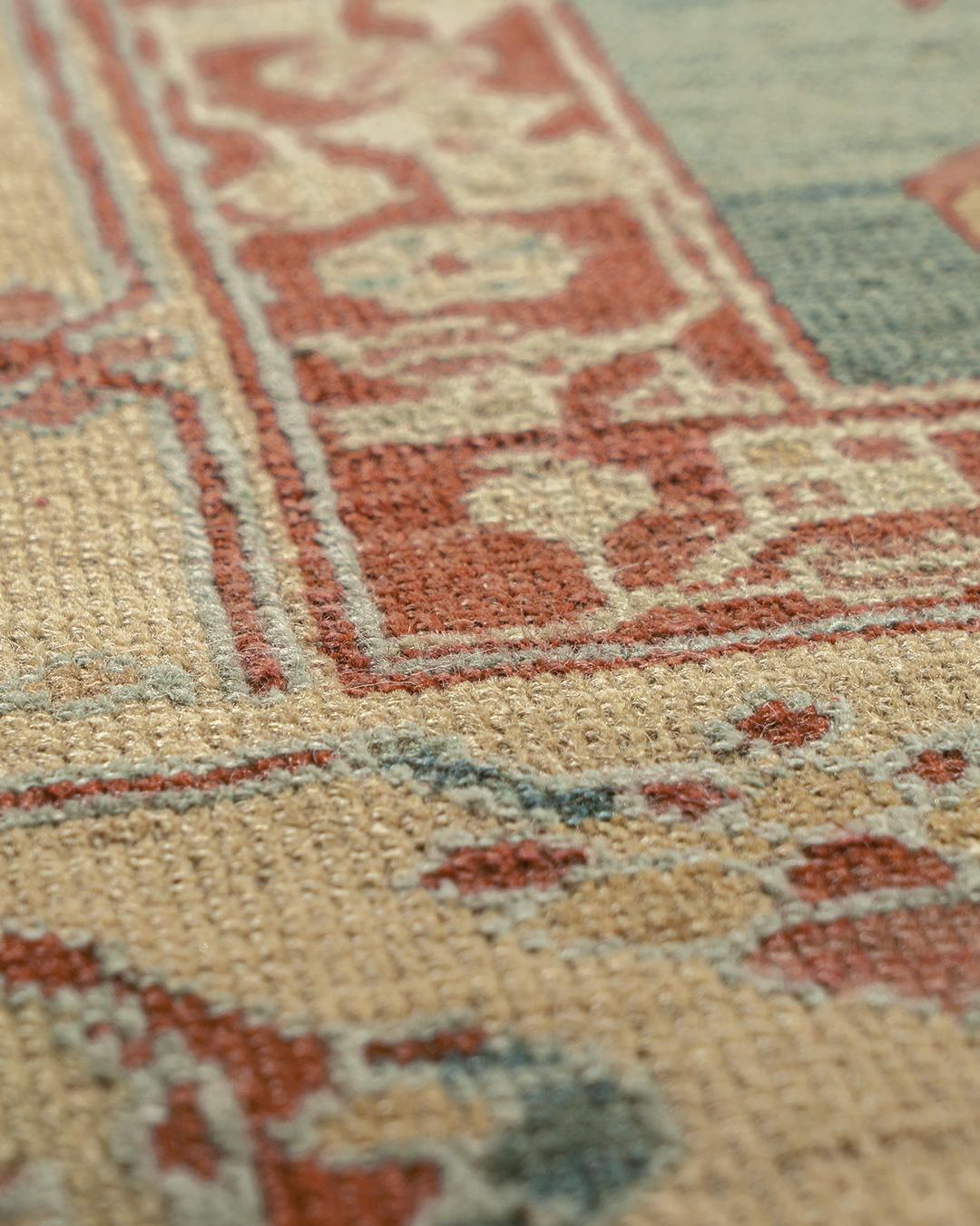 Antico tappeto Serapi Heriz persiano rosa del 1890, 11'4 x 15'1 in vendita 1