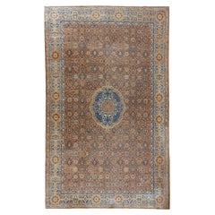 Antique Circa 1890 Red Agra Carpet, 10'4 x 17'