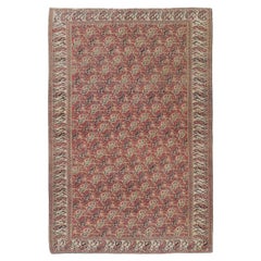 Antique Circa 1890 Red Fine Persian Dorokosh Rug, 5'1 x 7'7