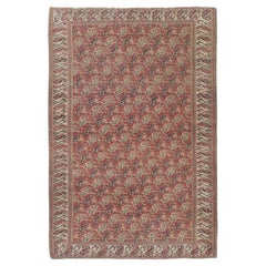 Antique Circa 1890 Red Fine Persian Dorokosh Rug, 5'1 x 7'7