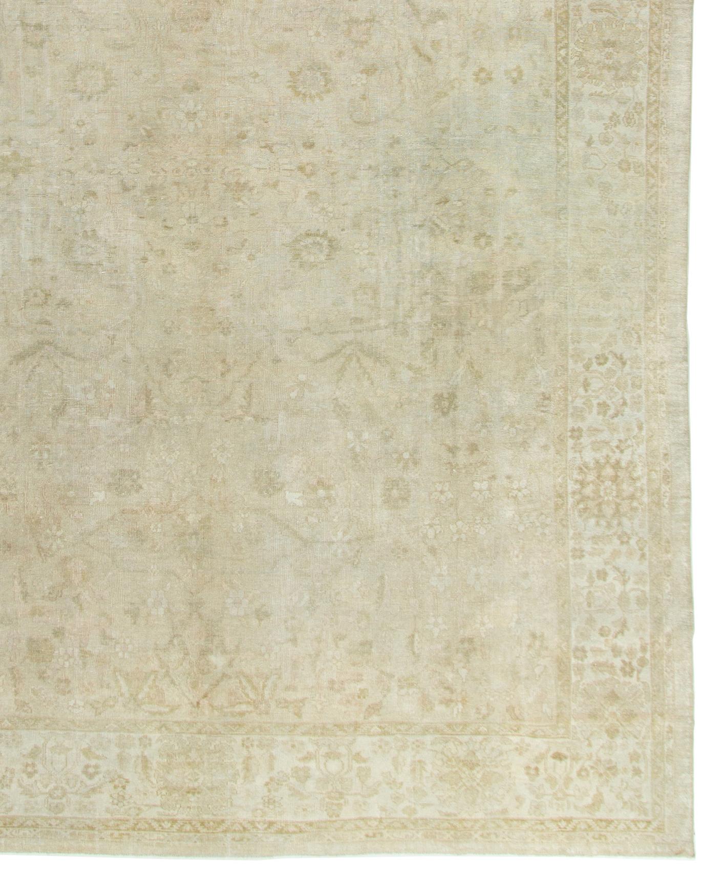Antique Circa 1890 Subdued Persian Sultanabad Hand Knotted Wool Rug 11' X 15'6 For Sale 3