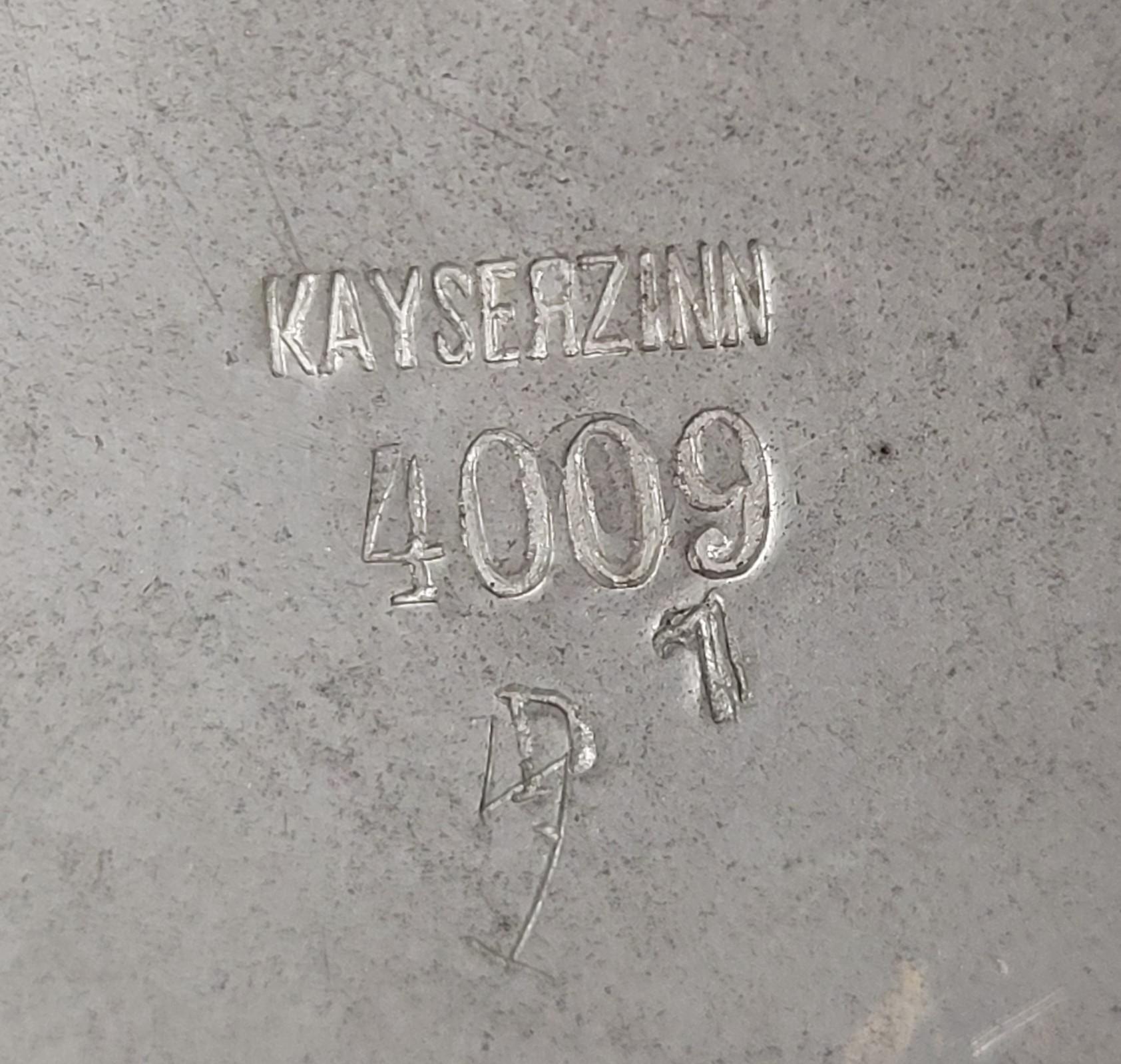 Antico boccale in peltro Kayserzinn 