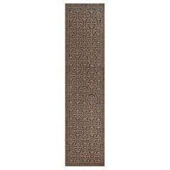 Ancien chemin de table Karabagh, Circa-1900, à motif brun-buffle