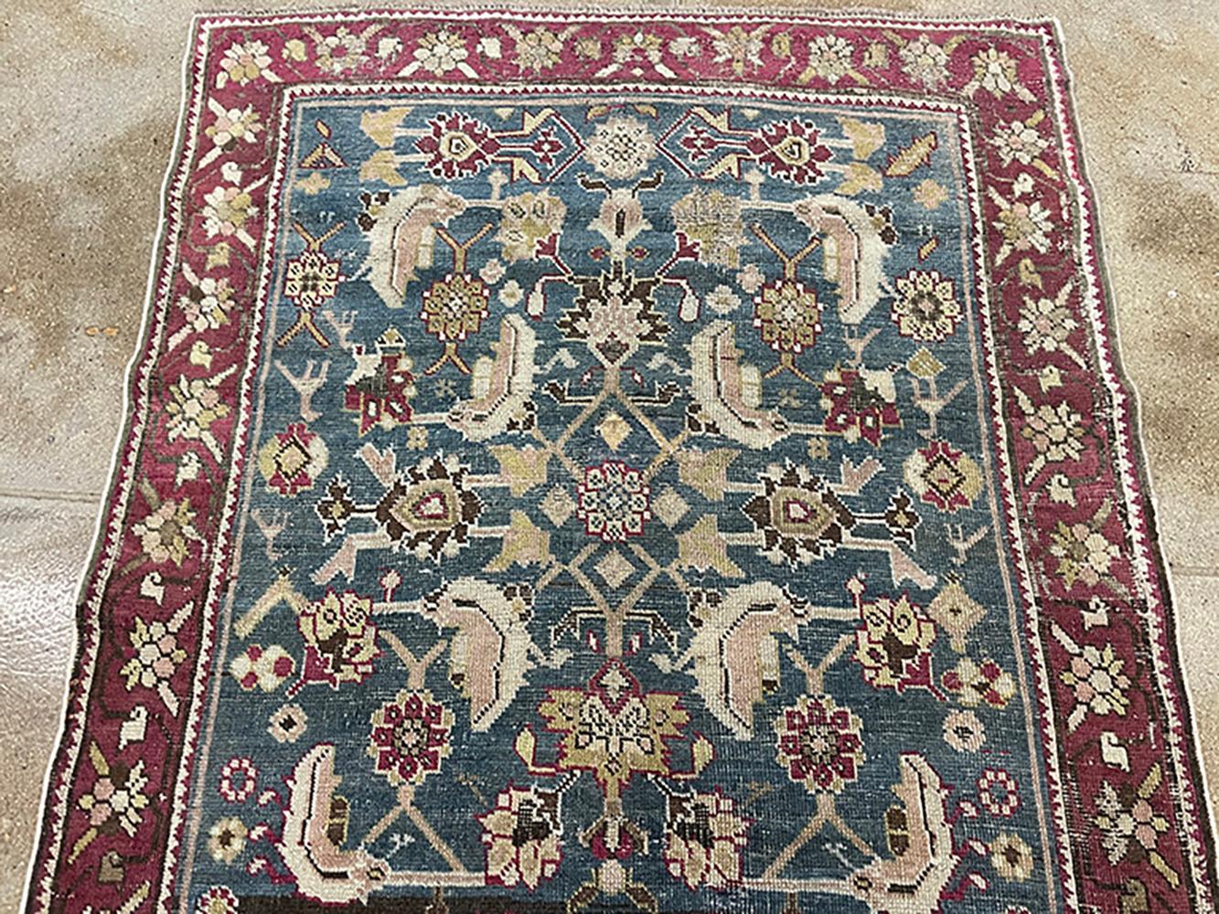 Antiker kaukasischer Karabagh-Läufer aus Seidenstraßenteppich aus der Kollektion Inc, um 1900 im Angebot 3