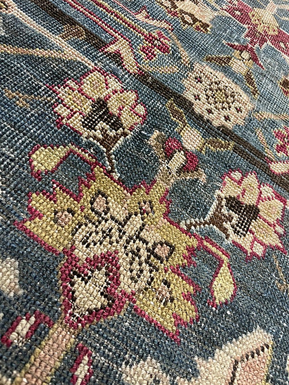Antiker kaukasischer Karabagh-Läufer aus Seidenstraßenteppich aus der Kollektion Inc, um 1900 im Angebot 6