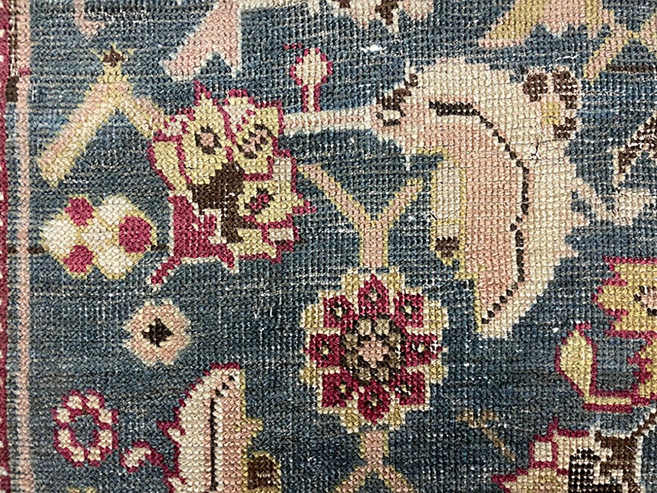 Antiker kaukasischer Karabagh-Läufer aus Seidenstraßenteppich aus der Kollektion Inc, um 1900 im Angebot 7