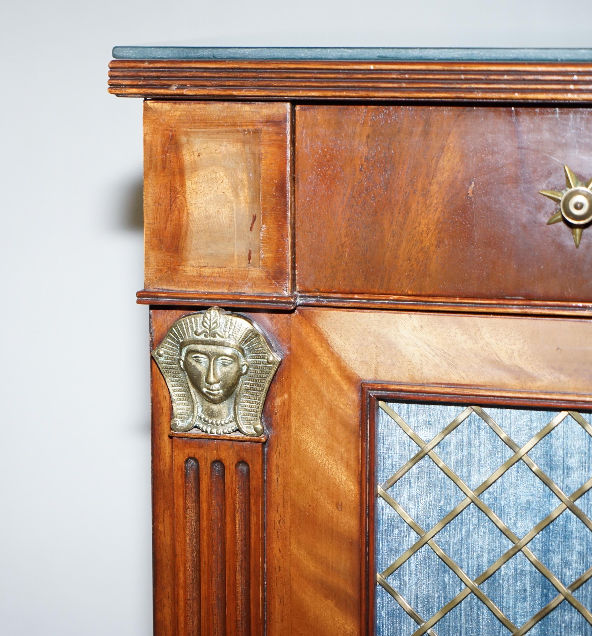 Early 20th Century Antique circa 1900 Flamped Hardwood Gilt Bronze Sideboard in the Regency Taste For Sale