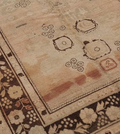 Antique Karabagh Rug, Hand-Knotted Wool, Floral Design, Caucasus, 1900