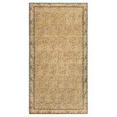 Alfombra Persa Kirman Antigua de Lana Floral Circa-1900