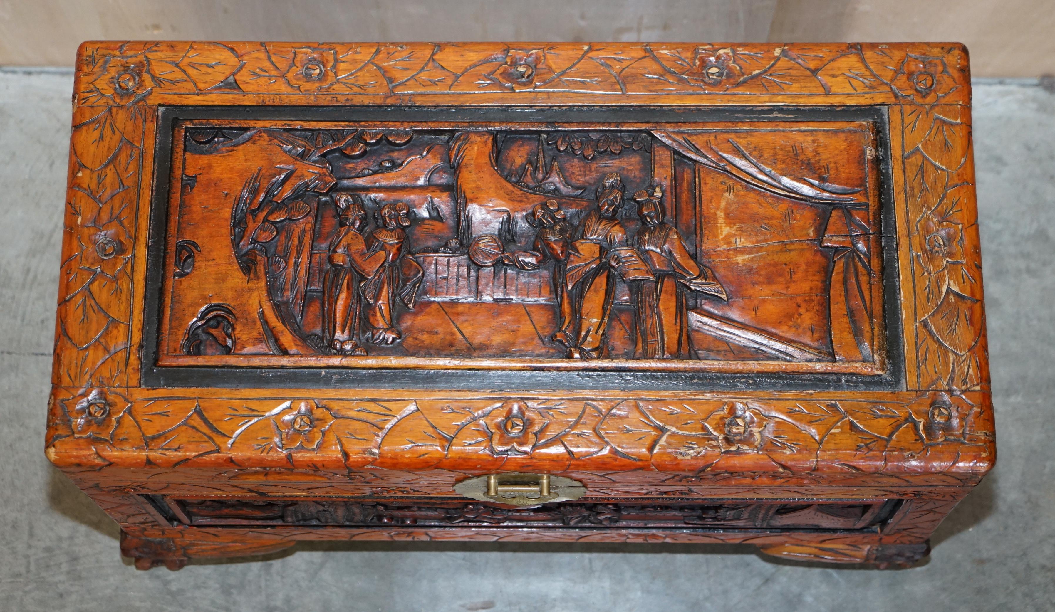 carved chinese chest