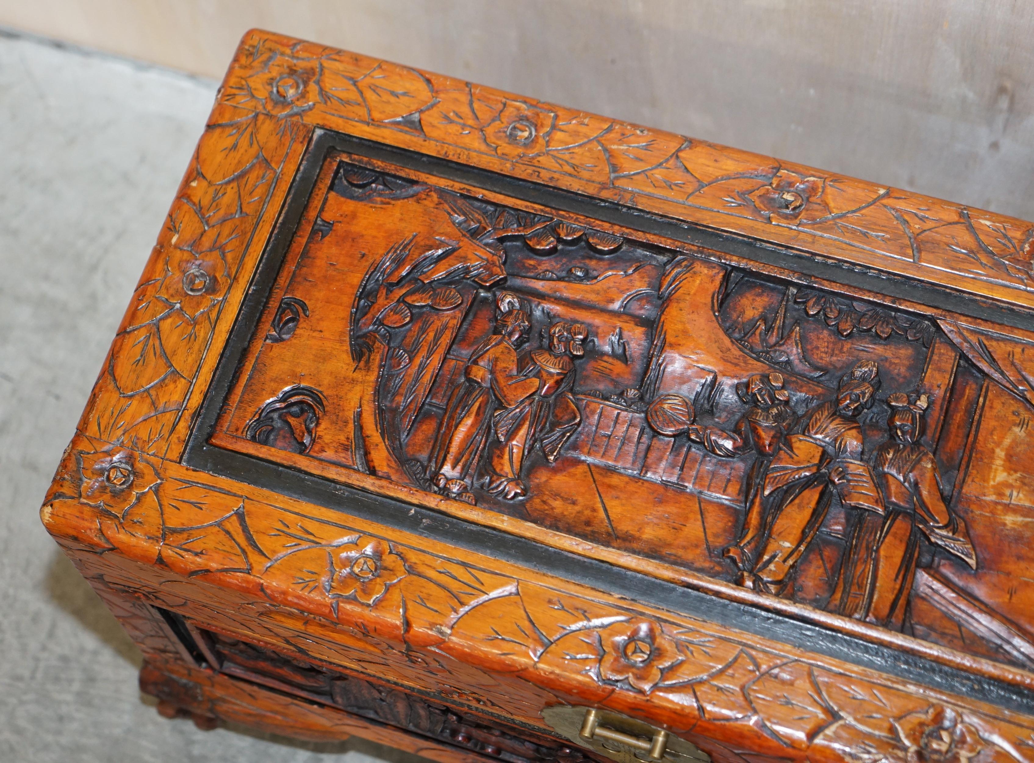 carved chinese chest