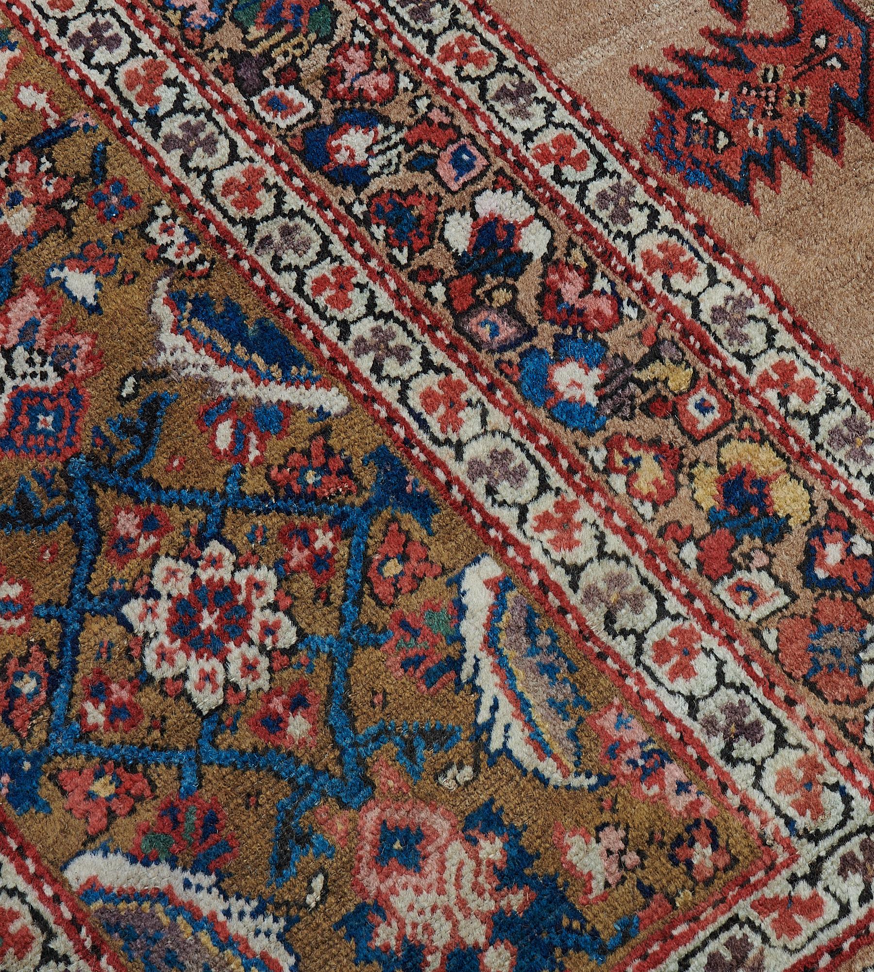 20th Century Antique Circa-1900 Herati-pattern Persian Serab Runner For Sale