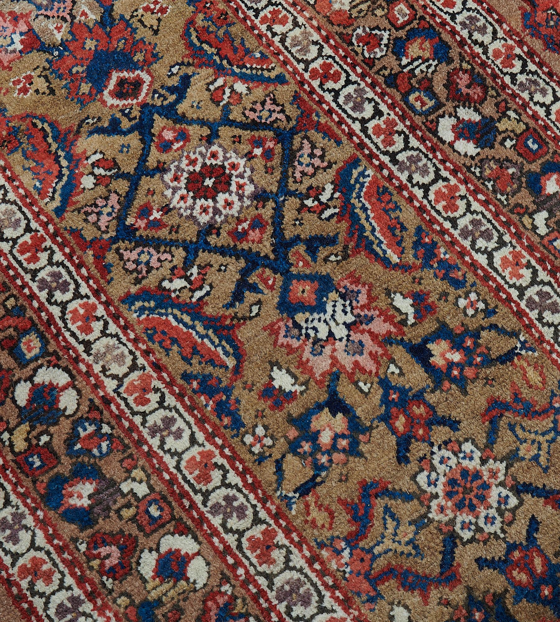 Antique Circa-1900 Herati-pattern Persian Serab Runner For Sale 2