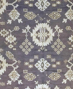 Antique Circa 1900 Irish Donegal Arts & Crafts Wool Blue Runner Rug 6' x 14'11