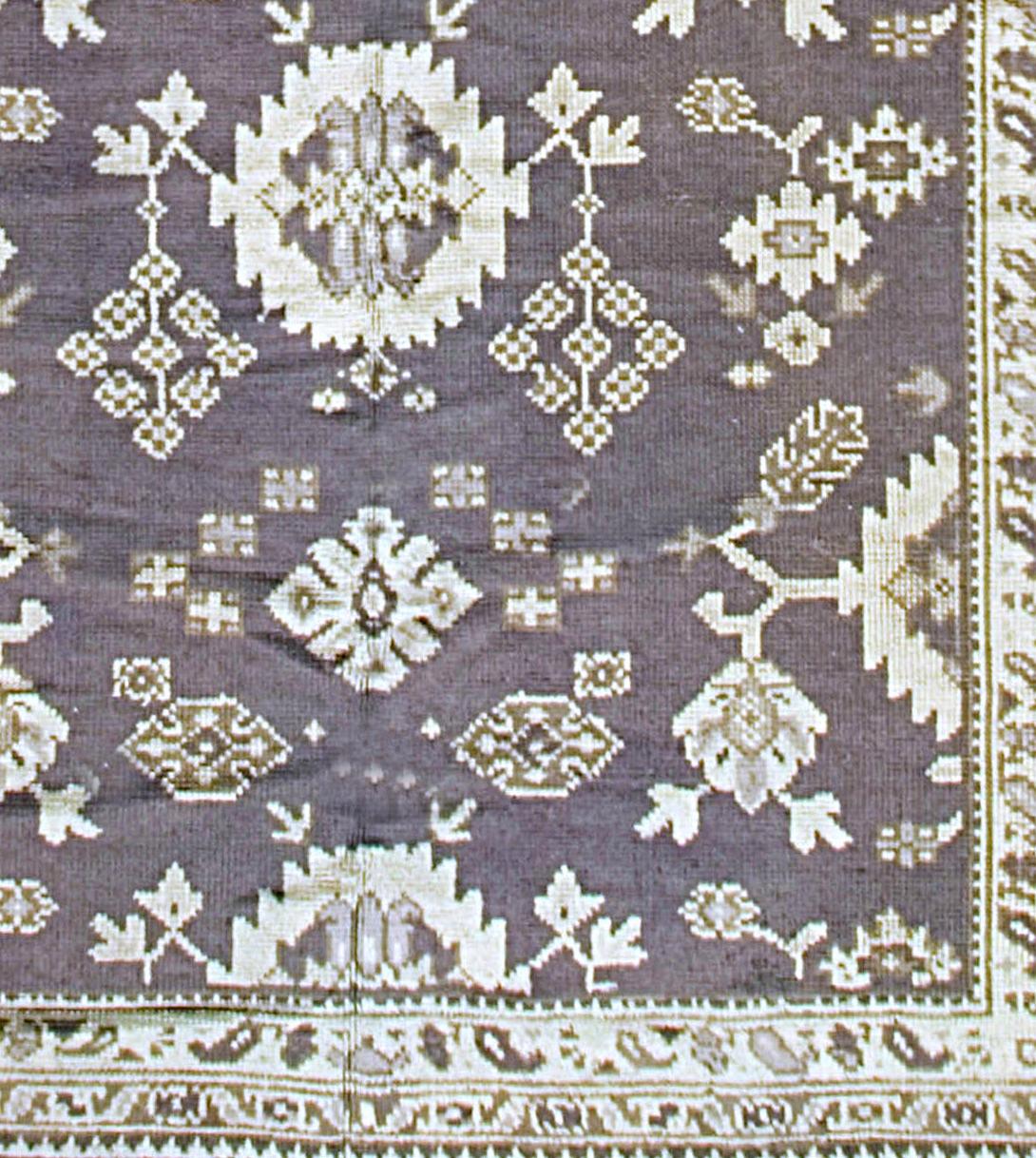 Lana Tappeto Runner in lana irlandese Donegal Arts & Crafts del 1900 6' x 14'11 in vendita