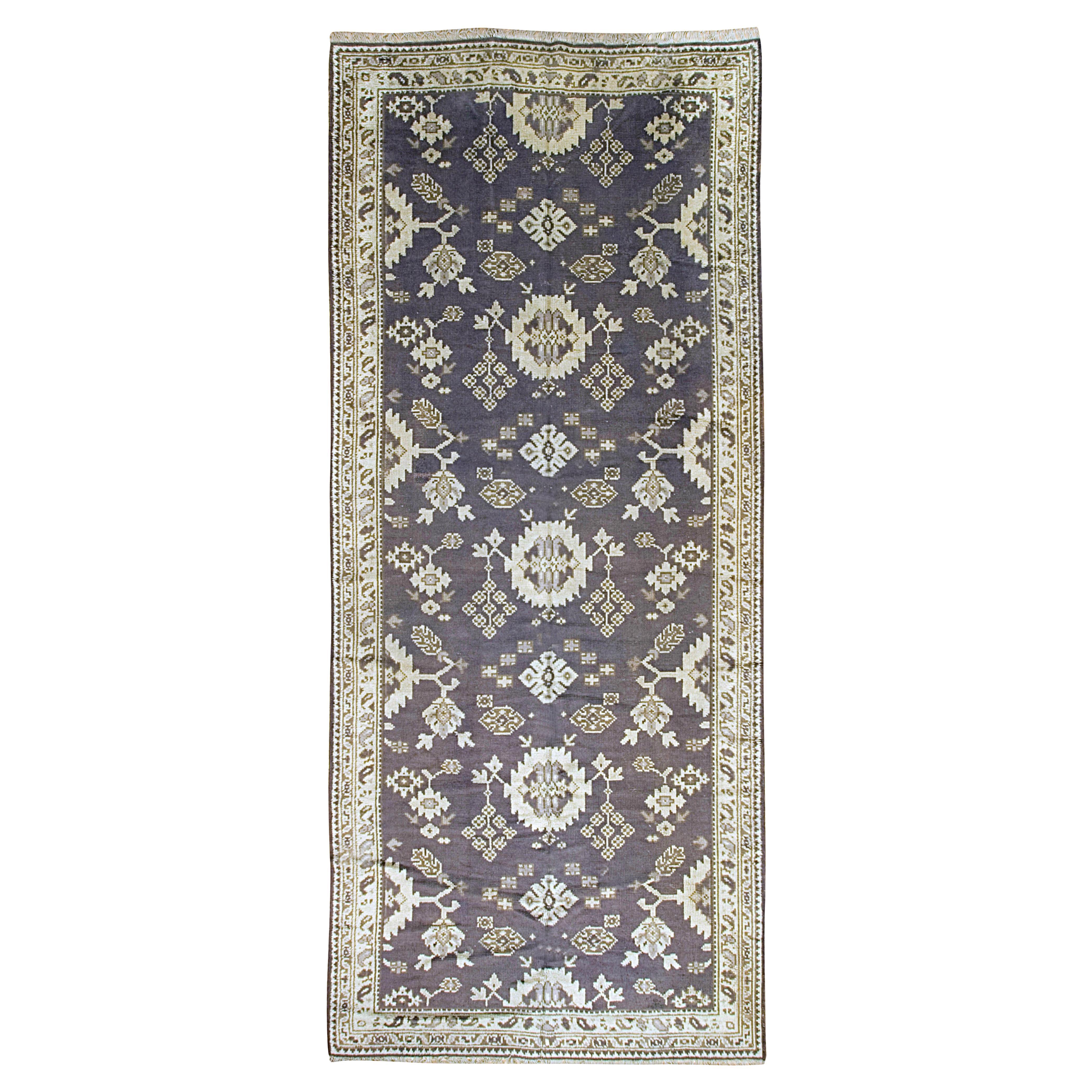 Antique Circa 1900 Irish Donegal Arts & Crafts Wool Runner Rug 6' x 14'11