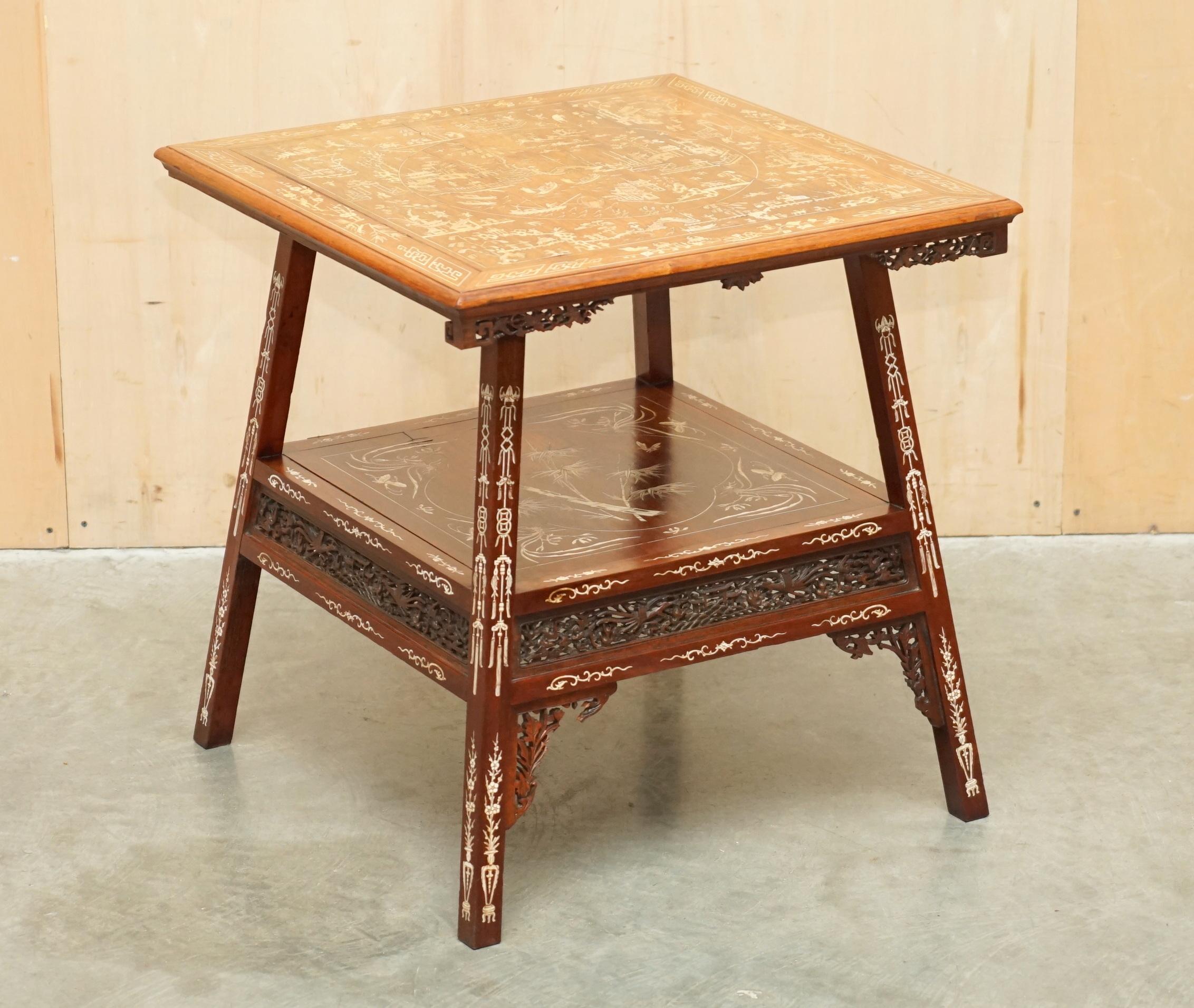 Royal House Antiques

Royal House Antiques is delighted to offer for sale this absolutely exquisite hand carved and ornately inlaid centre occasional table made in China Circa 1900-1920

Please note the delivery fee listed is just a guide, it covers