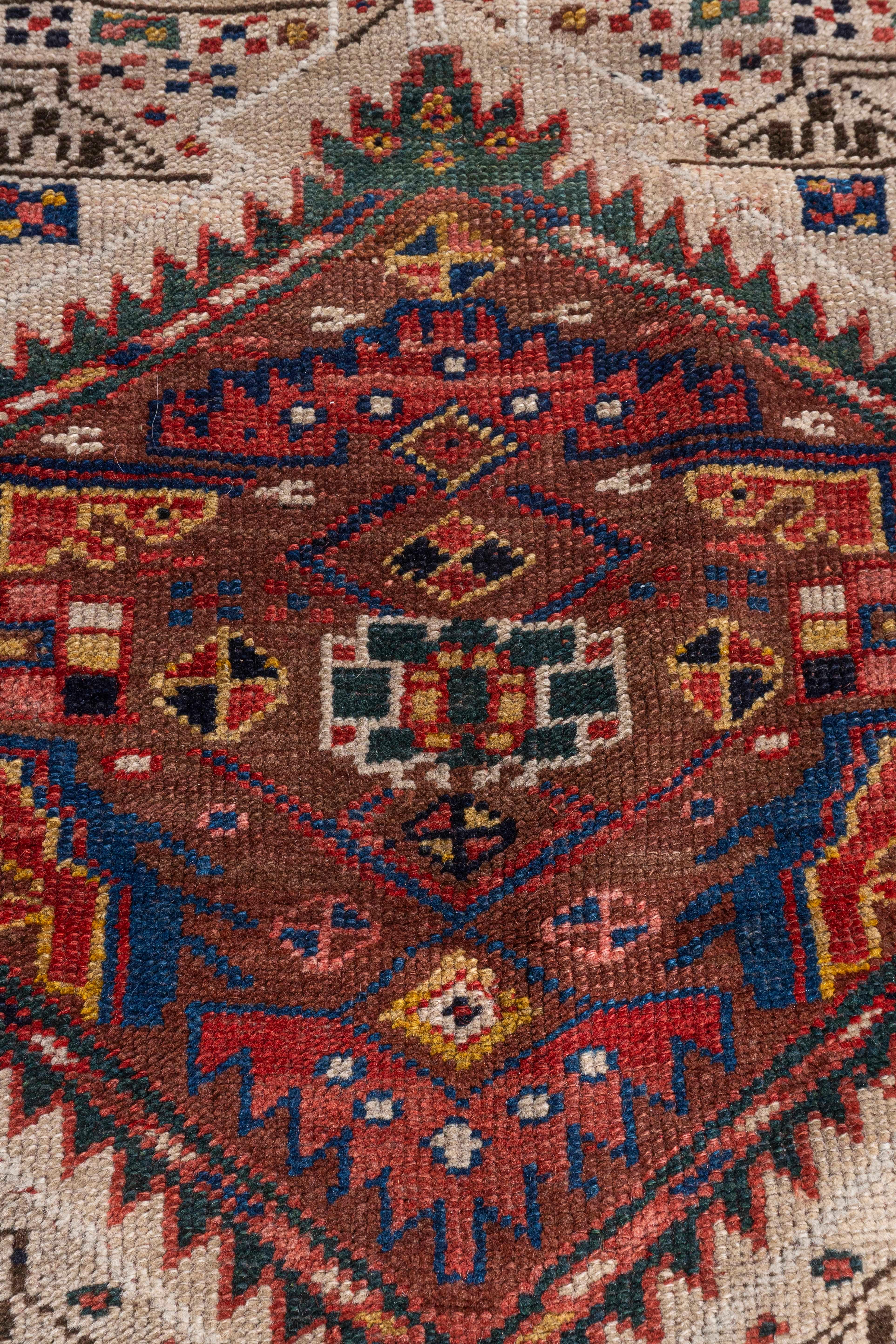 Antico runner in lana persiano Serab annodato a mano, circa 1900, di grandi dimensioni in vendita 2