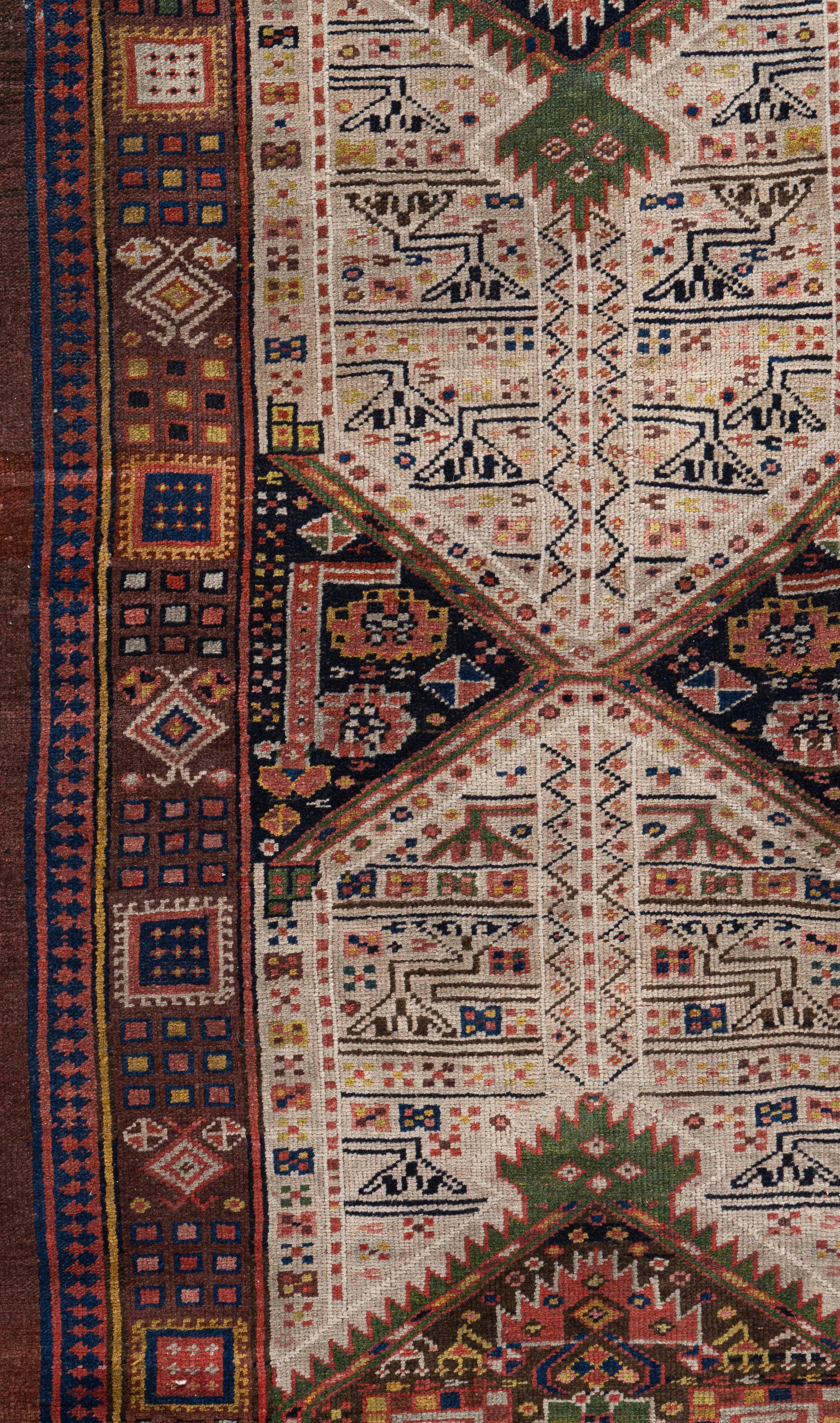 Antico runner in lana persiano Serab annodato a mano, circa 1900, di grandi dimensioni in vendita 5
