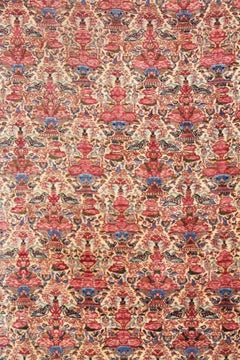 Antique Circa 1900 Oversize Red Persian Tehran Rug Carpet, 11'5 x 23'11