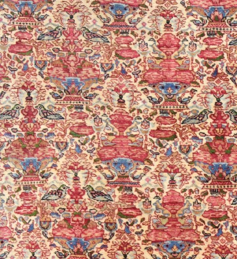 Persiano Tappeto antico CIRCA 1900 Oversize rosso persiano Tehran, 11'5 x 23'11 in vendita