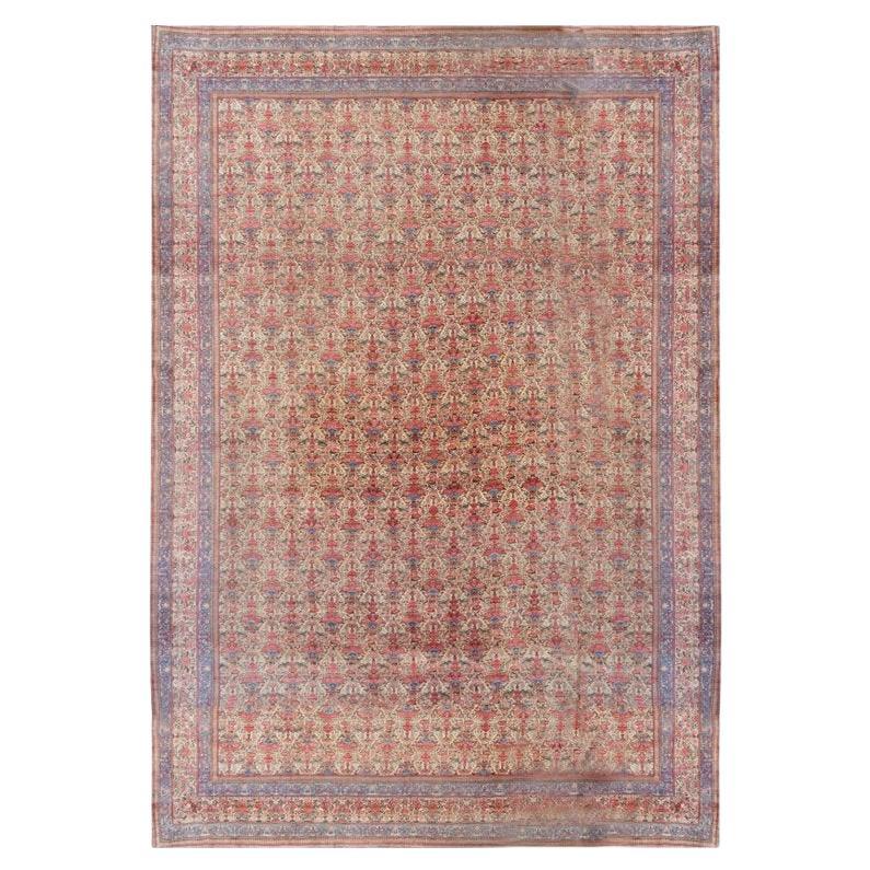 Antiker übergroßer roter persischer Teheran-Teppich aus der Zeit um 1900, 11'5 x 23'11