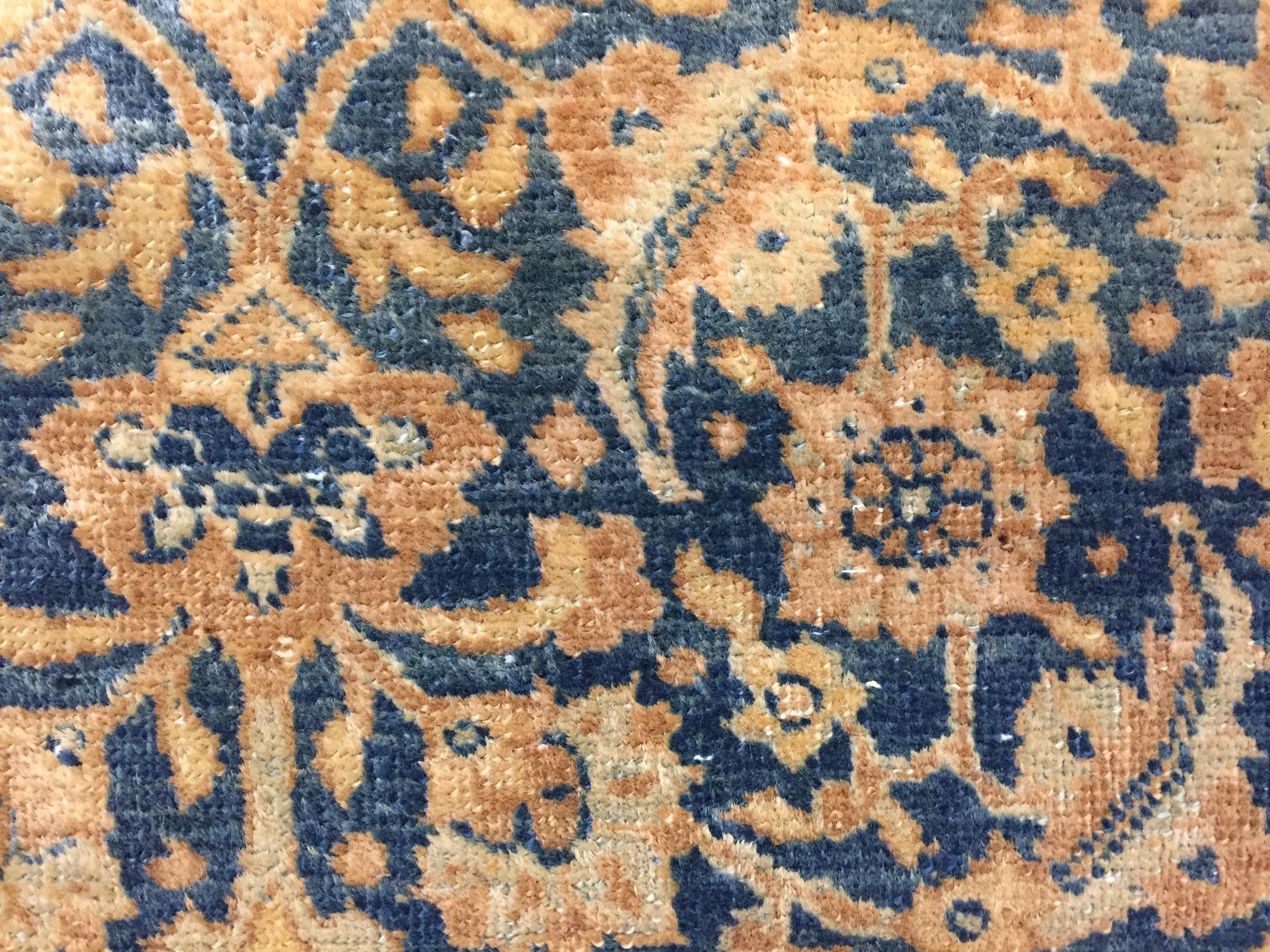 Antiker persischer Täbris-Teppich aus der Zeit um 1900 10'4 x 16'8 im Angebot 2