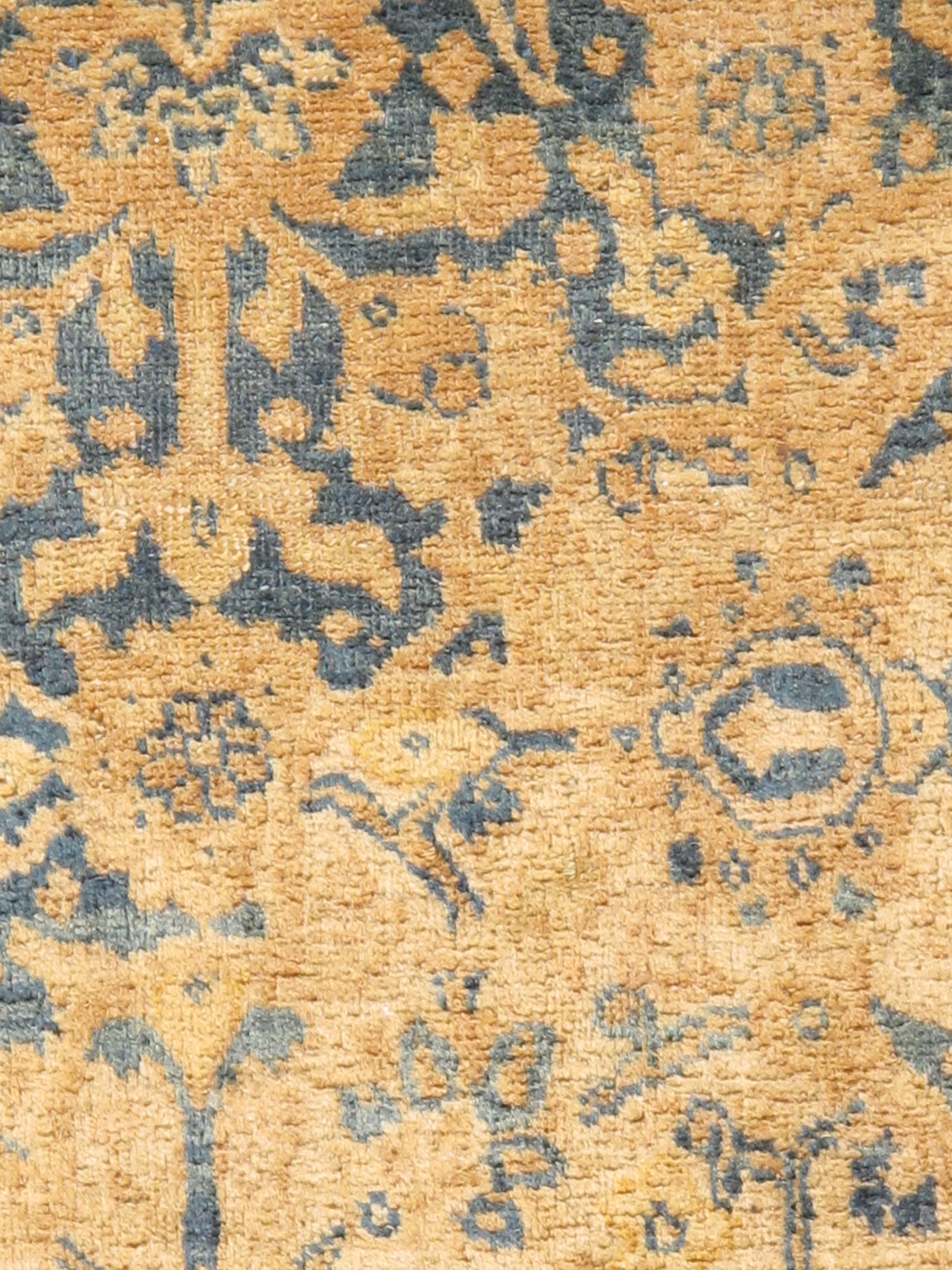 Antiker persischer Täbris-Teppich aus der Zeit um 1900 10'4 x 16'8 im Angebot 3