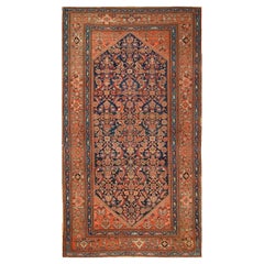Tappeto antico circa 1900 Red Malayer Gallery-Size Runner, 6' x 12'10
