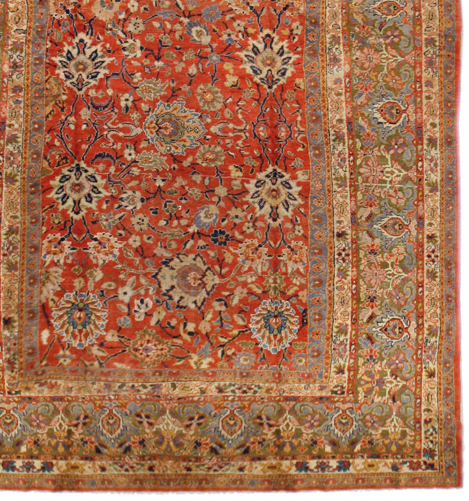 9'2 x 13'5. La Ziegler Company di Manchester è stata uno dei primi commercianti e produttori di tappeti ad operare in Persia e a commissionare questi tappeti. Tra il 1870 e il 1920 furono attivi in Persia con uffici e un laboratorio di tintura. La