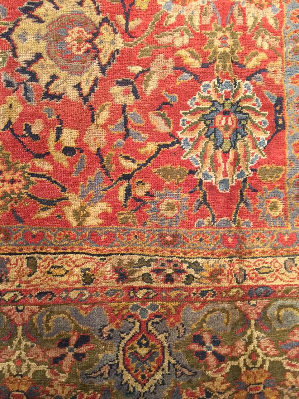 XX secolo Tappeto Ziegler antico CIRCA 1900, rosso persiano, 9'2 x 13'5 in vendita