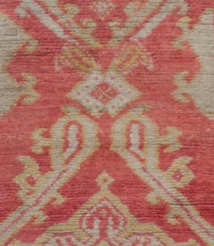 Antique Circa 1900 Red Turkish Oushak Runner, 2'11 x 12'