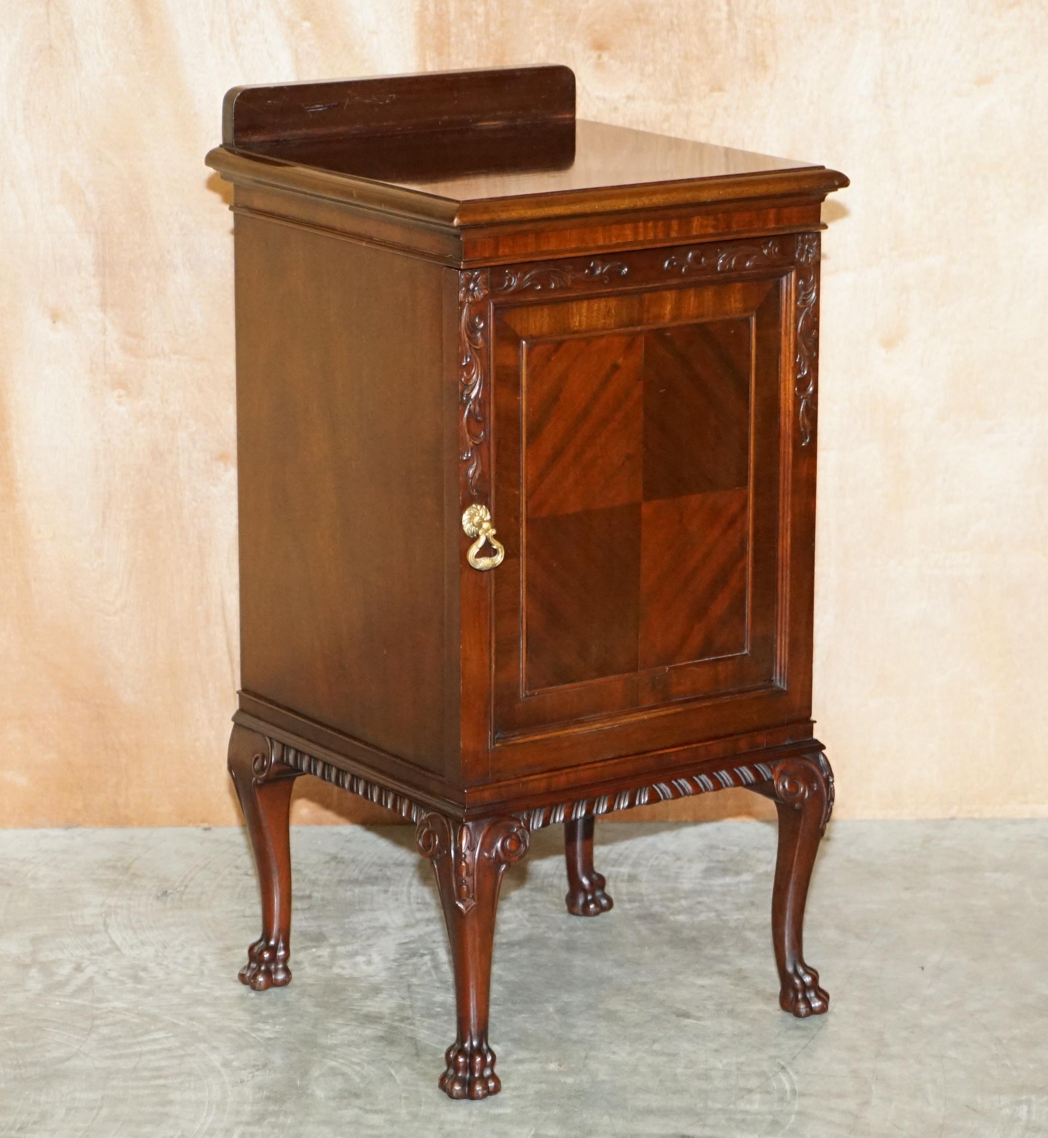 We are delighted to offer for sale this exquisite quality circa 1900 Mahogany side table with lion hairy paw feet

This piece is part of a large suite, I have in total a pair of occasional chairs, a large triple bank wardrobe with campaign drawers