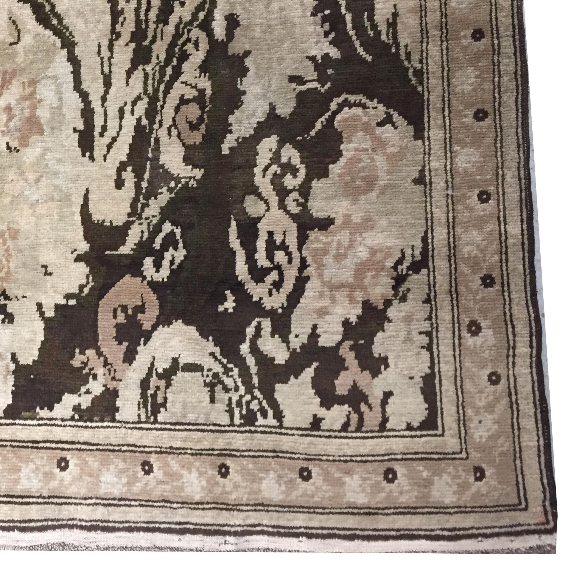 Antiguo Circa 1900 Tan Caucasian Subdued Karabagh Rug Runner en venta 1