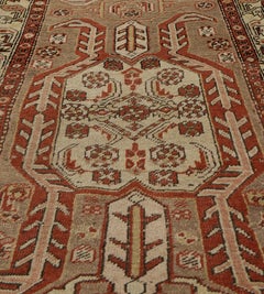 Antique Circa-1900 Traditional Wool Persian Heriz Runner