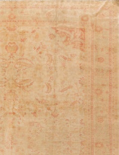 Antique Circa 1900 Turkish Oushak Hand Knotted Wool Rug 9'4 x 12'9
