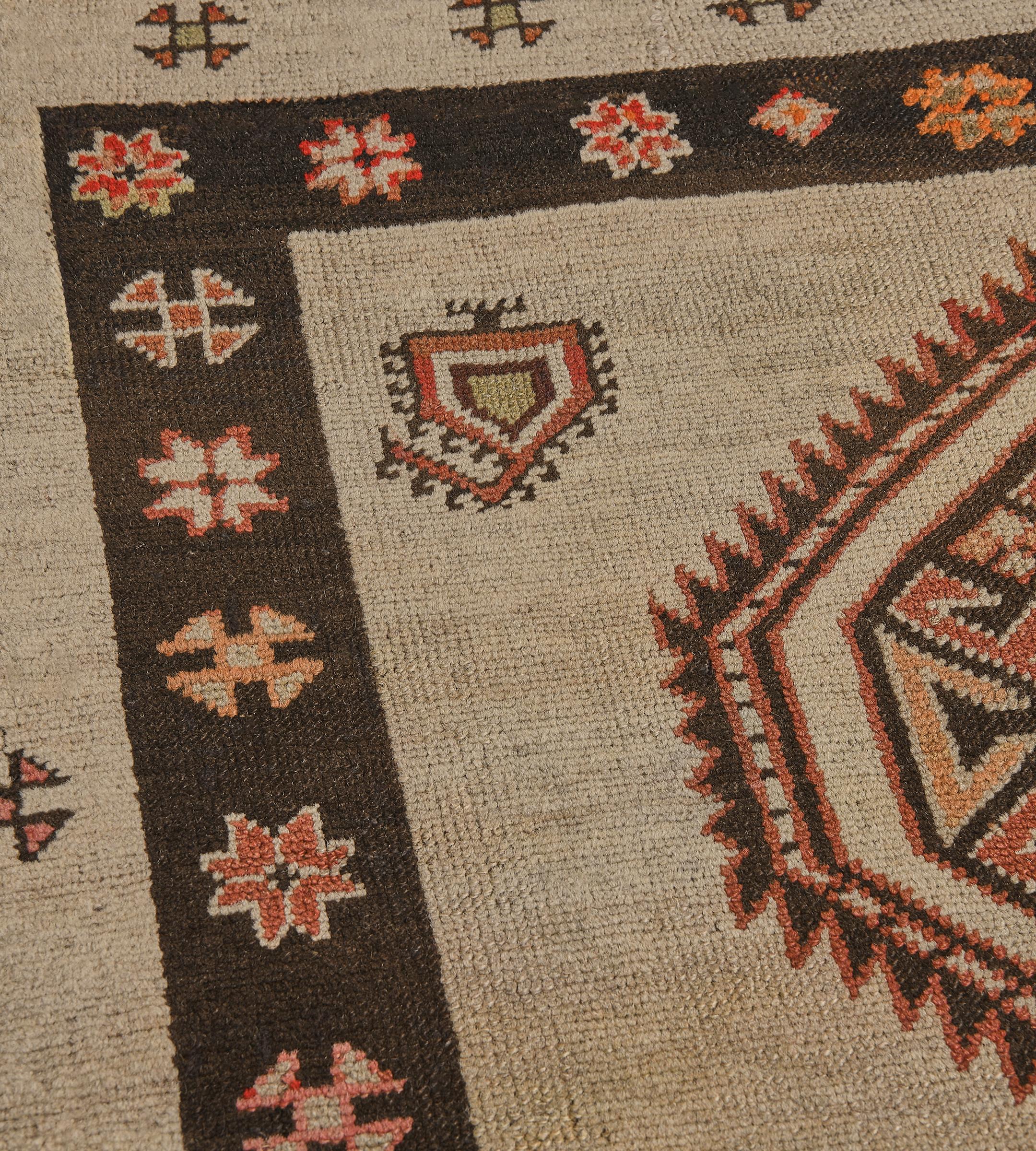Antike CIRCA-1900 Wolle Handgewebte Wolle Persisch Serab Läufer im Angebot 1