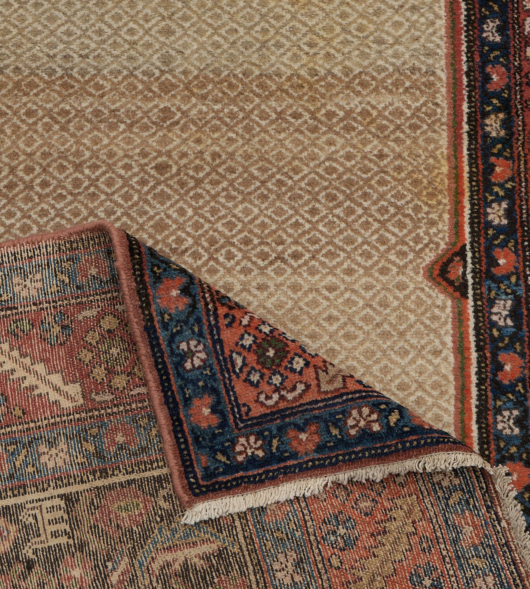 Antique Circa-1900 Wool Persian Serab Runner For Sale 2