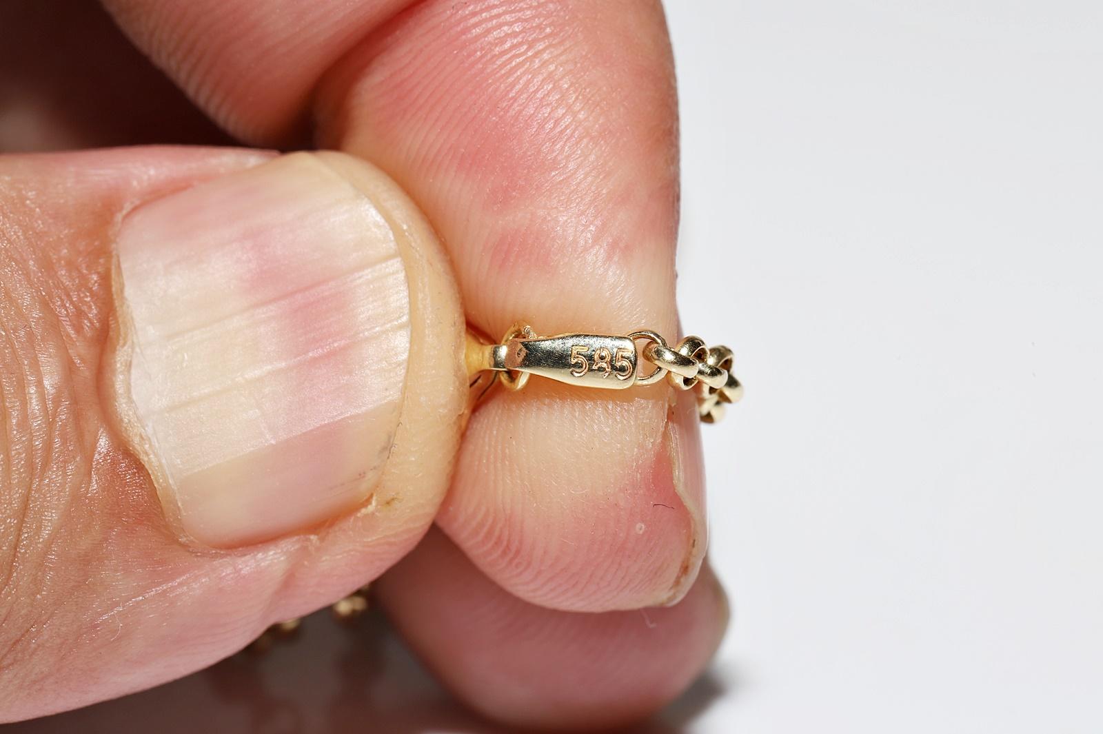 Antike CIRCA 1900s 12k Gold natürlichen Rosenschliff Diamant und Rubin Anhänger Halskette im Angebot 10