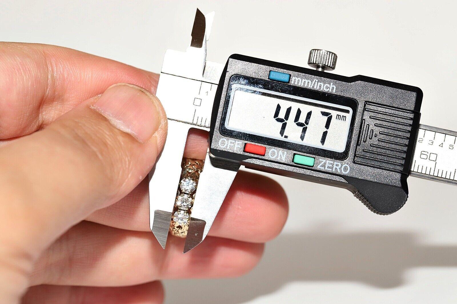 Bague ancienne des années 1900 en or 14 carats décorée de diamants naturels en vente 1