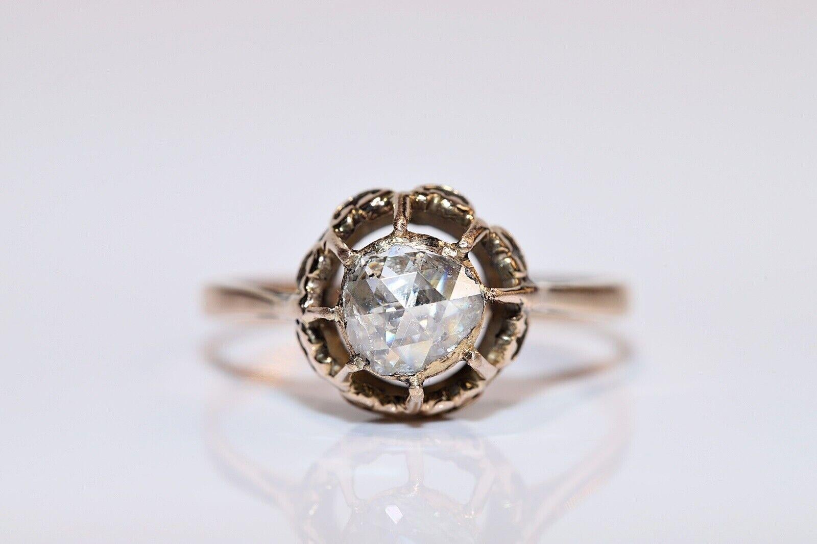 rose cut diamond ring