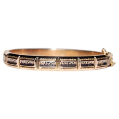 Antique Circa 1900s 18k Gold Enamel Decorated Bracelet