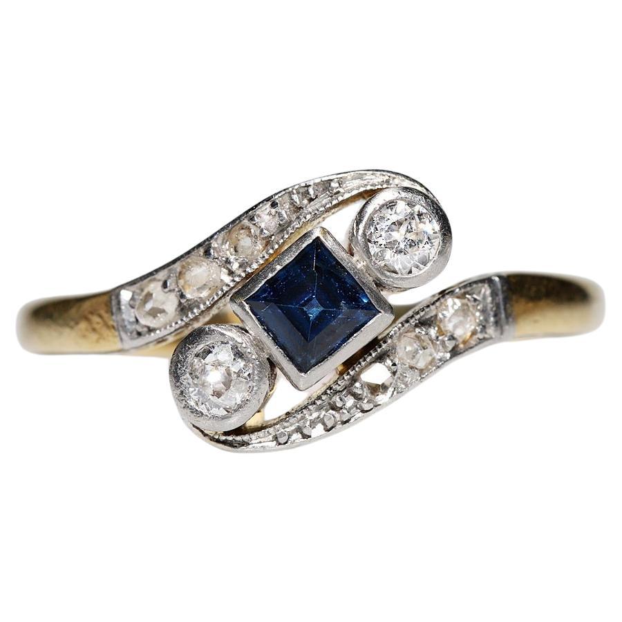 Antique Victorian Circa 1900s 18k Gold Natural Old Cut Diamond ...