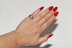 Antique Circa 1900s 18k Gold Natural Diamond Solitaire Engagement Ring
