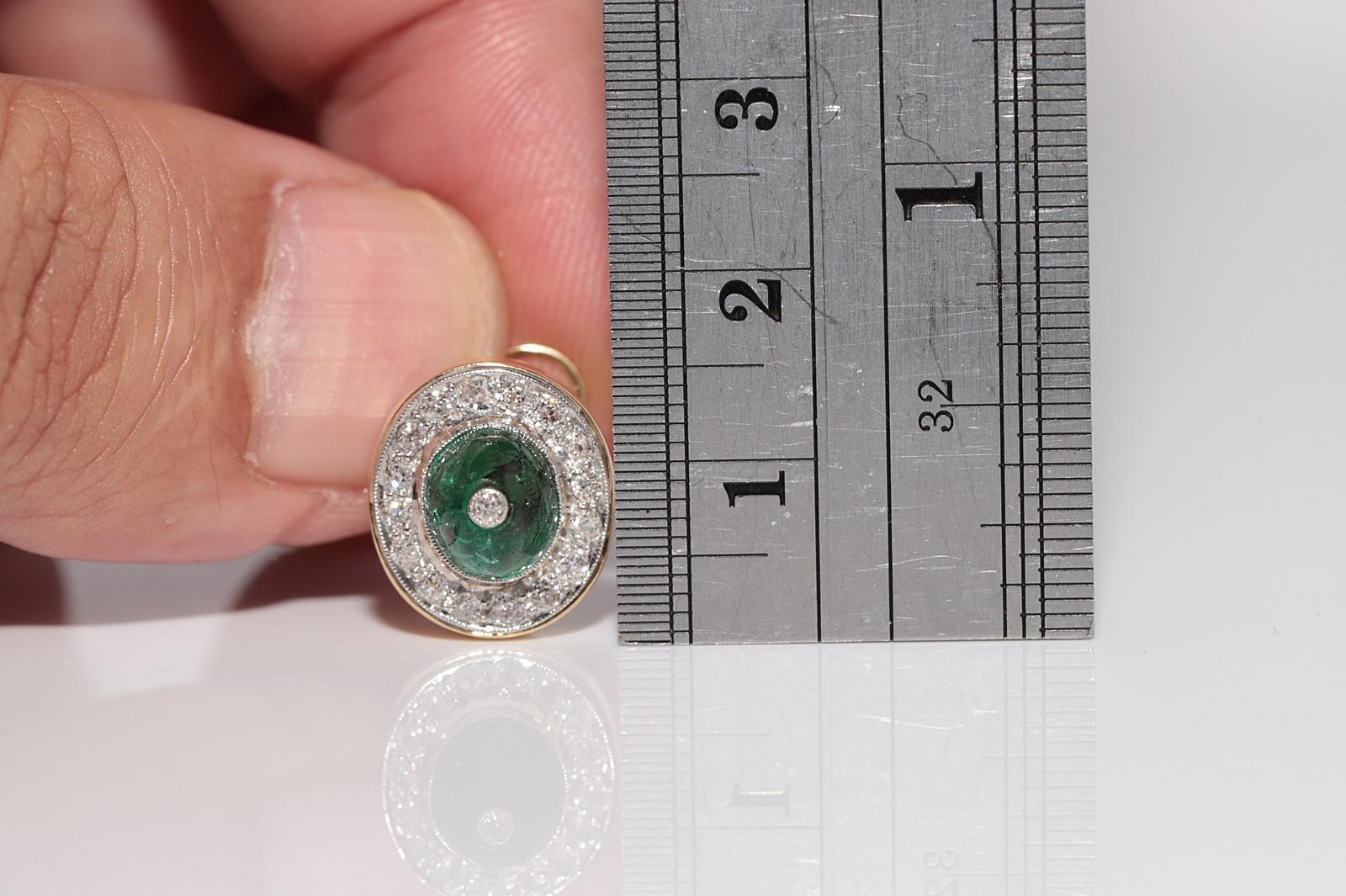 In sehr gutem Zustand.
Das Gesamtgewicht beträgt 8,8 Gramm.
Insgesamt ist der Diamant 1,60 ct.
Der Diamant ist E-F Farbe und vvs Klarheit.
Insgesamt ist Smaragd 3.50 ct.
Die Schachtel ist nicht enthalten.
Bitte kontaktieren Sie uns bei Fragen.